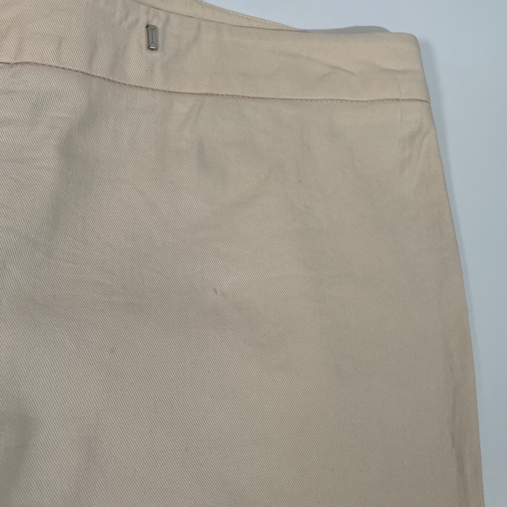 Valentino Roma Trouser Pants Size 12 lightweight Cotton Flare Cream - Picture 10 of 10